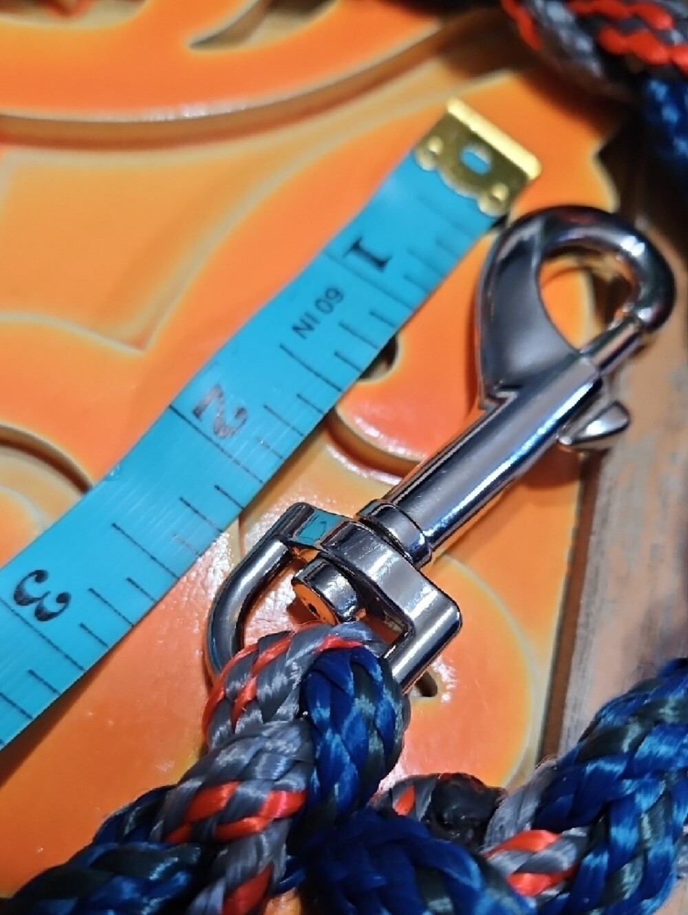 Hand Crafted Hand Braided Thick Paracord Dog Training Leash NEW - Picture 9 of 11